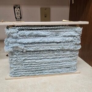 Vintage Conso Light Blue Brush Fringe Trim Upholstery Drapery 08304 100